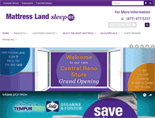 Tablet Screenshot of mattressland.com